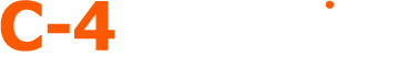 White & Orange C-4Analytics logo