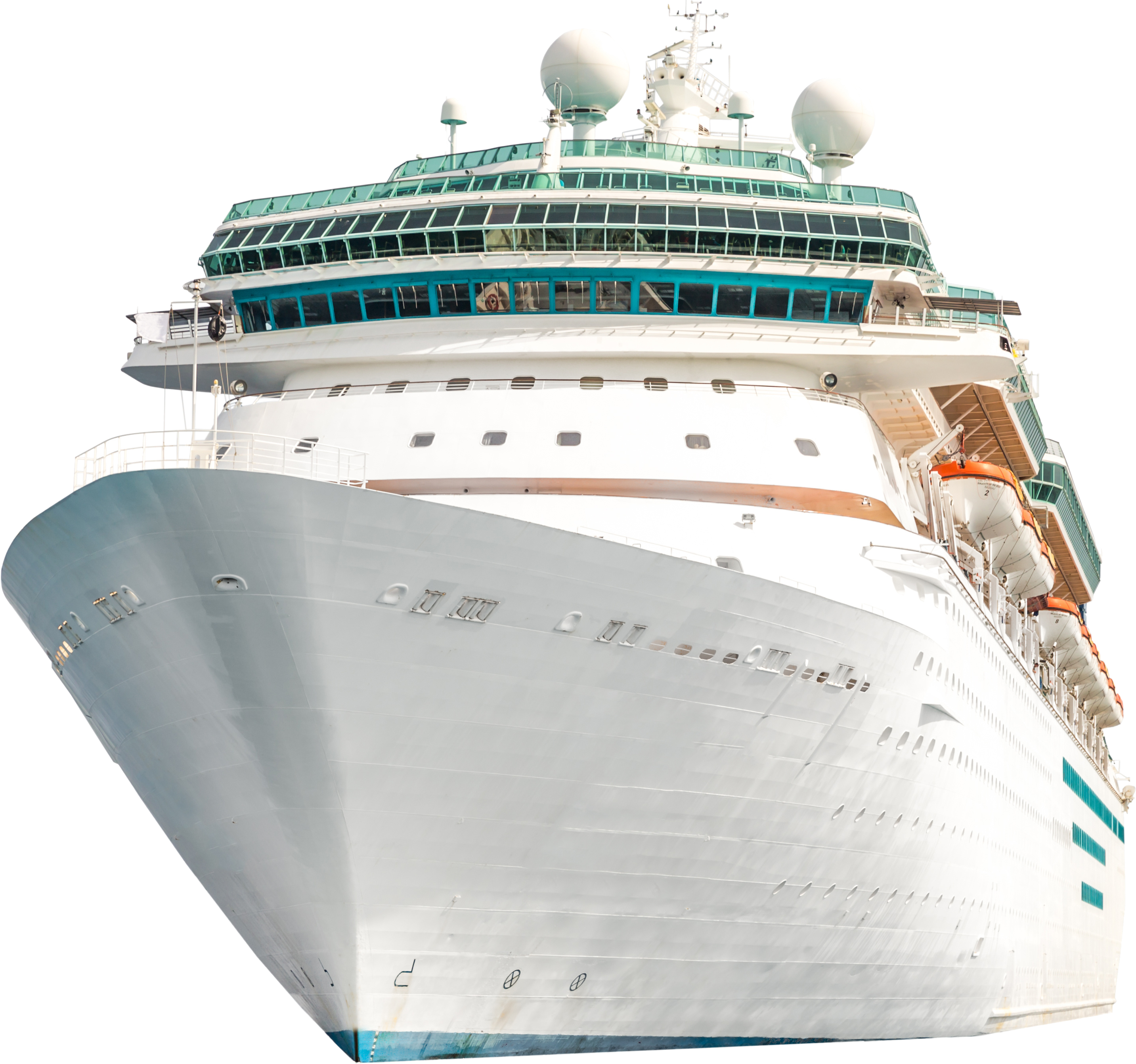 cruise ship with transparent background